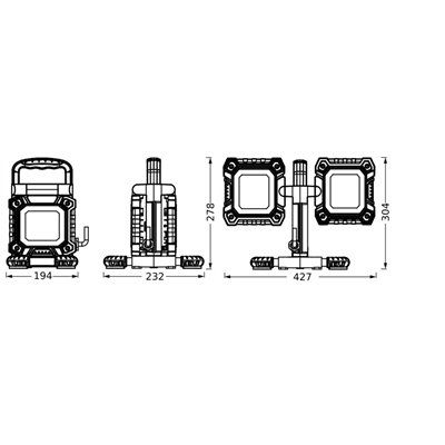 WORKLIGHT VALUE FLEX 2x30W 865
