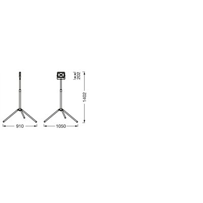 WORKLIGHT VALUE TRIPOD 1x30W 865
