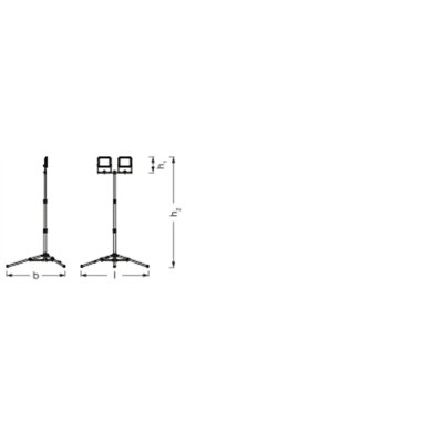 WORKLIGHT VALUE TRIPOD 2x20W 865
