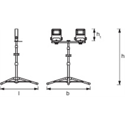 WORKLIGHTS - TRIPOD 2x30W 4000K 
