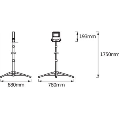 WORKLIGHTS - TRIPOD 1x30W 4000K 
