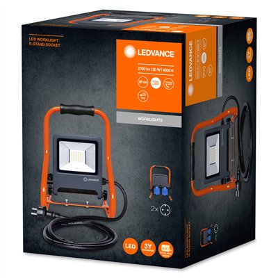WORKLIGHTS R-STAND SOCKET (GEN 2) 30 W 4000 K 