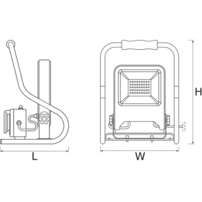 WORKLIGHTS R-STAND SOCKET (GEN 2) 30 W 4000 K 