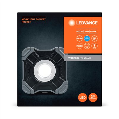 WORKLIGHTS VALUE BATTERY 10W 865