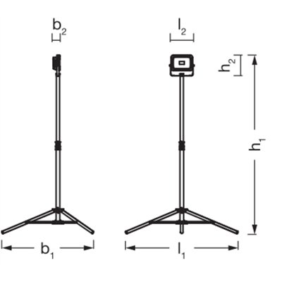 WORKLIGHTS VALUE BATTERY TRIPOD Battery 1x20W 865