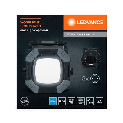 WORKLIGHTS VALUE HIGH POWER High Power 60W 865 2x Socket
