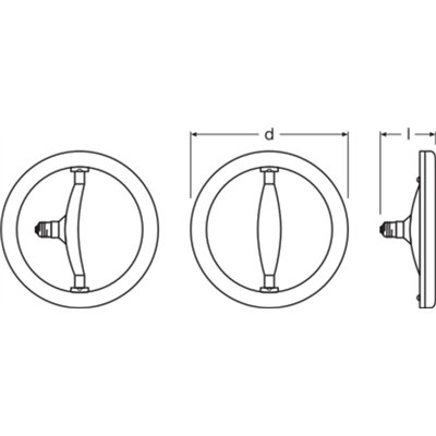 CIRCOLUX LED 14.5W 827 Frosted E27