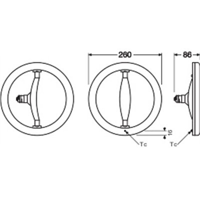 CIRCOLUX LED 14.5W 827 Frosted E27