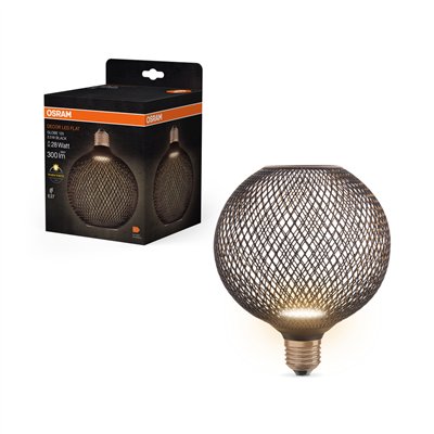 DECOR FLAT LAMP IN METAL HOUSING 3.5W 827 Frosted E27 Non-DIM