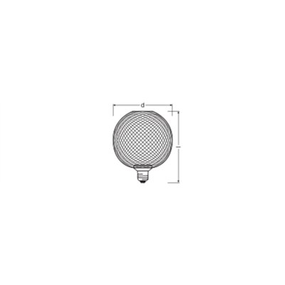 DECOR FLAT LAMP IN METAL HOUSING 3.5W 827 Frosted E27 Non-DIM