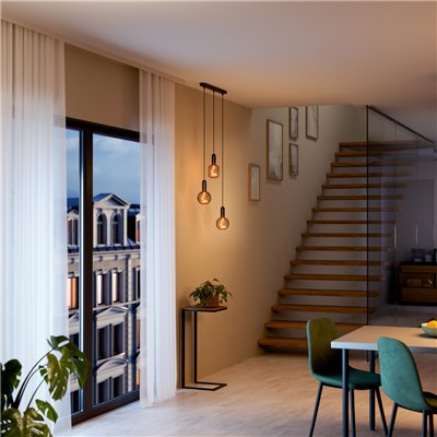 DECOR SPIRAL FILAMENT LAMP IN METAL HOUSING 3.5W 818 E27