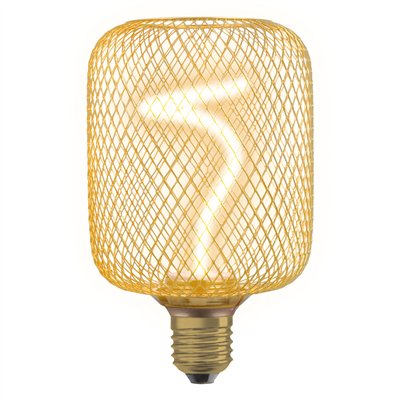 DECOR SPIRAL FILAMENT LAMP IN METAL HOUSING 3.5W 818 E27