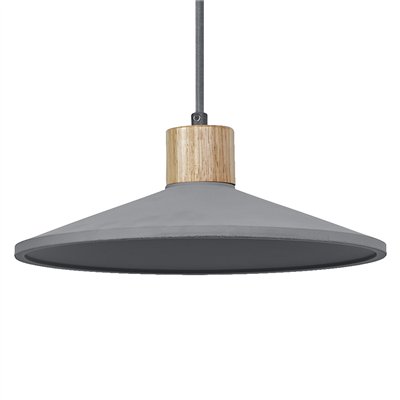 Decor Concrete Wood Pendant 320 mm E27 Dark Gray