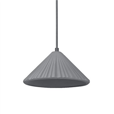 Decor Concrete Pyramid Pendant E27 Dark Gray