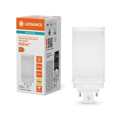DULUX LED T/E HF & AC MAINS V 6W 830 GX24Q-1