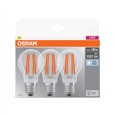 LED BASE CLASSIC A 11W 840 Clear E27