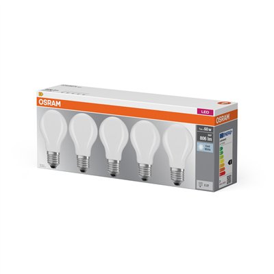 LED BASE CLASSIC A 7W 840 Frosted E27