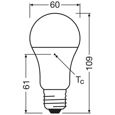LED BASE CLASSIC A 10W 827 Frosted E27