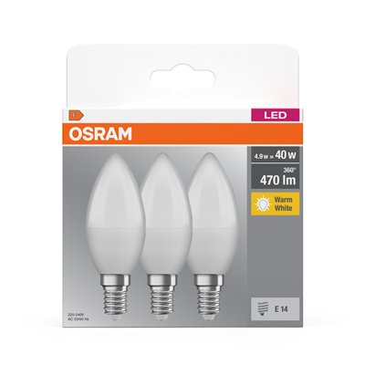 LED BASE CLASSIC B 4.9W 827 Frosted E14