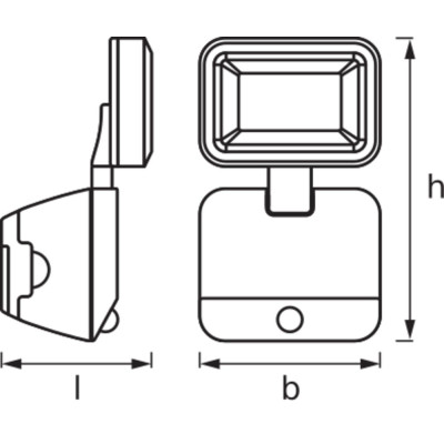 Battery LED Spotlight Single 4W 4000K IP54 White