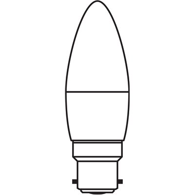 LED BASE CLASSIC B 4.9W 827 Frosted B22d