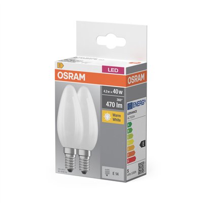 LED BASE CLASSIC B 4.2W 827 Frosted E14