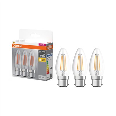 LED BASE CLASSIC B 4W 827 Clear B22d