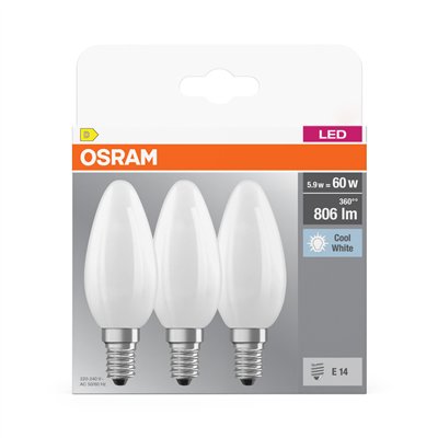 LED BASE CLASSIC B 5.9W 840 Frosted E14