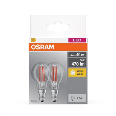 LED BASE CLASSIC P 4W 827 Clear E14