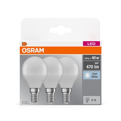 LED BASE CLASSIC P 4.9W 840 Frosted E14