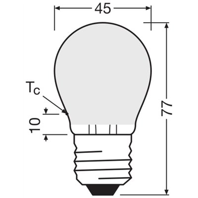 LED BASE CLASSIC P 4.2W 827 Frosted E27