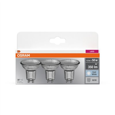 LED BASE PAR16 4.3W 840 GU10