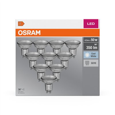 LED BASE PAR16 4.3W 840 GU10