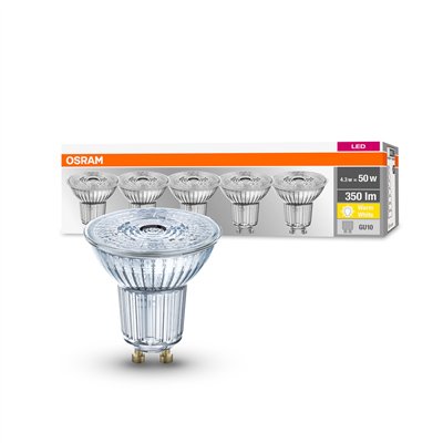 LED BASE PAR16 4.3W 827 GU10