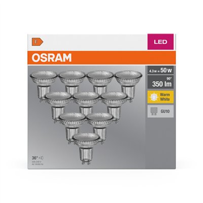 LED BASE PAR16 4.3W 827 GU10