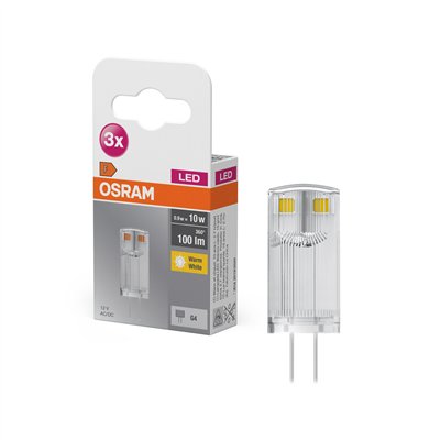 LED BASE PIN G4 12 V 0.9W 827 Clear G4
