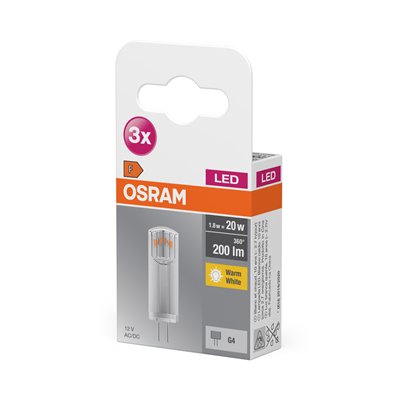 LED BASE PIN G4 12 V 1.8W 827 Clear G4