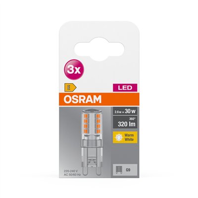 LED BASE PIN G9 2.6W 827 Clear G9