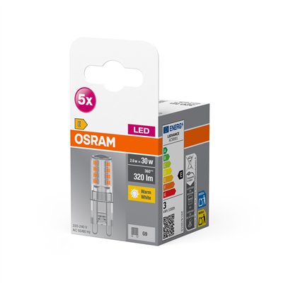 LED BASE PIN G9 2.6W 827 Clear G9