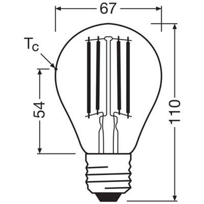 LED CLASSIC A DIM CRI97 S 13.8W 927 Clear E27