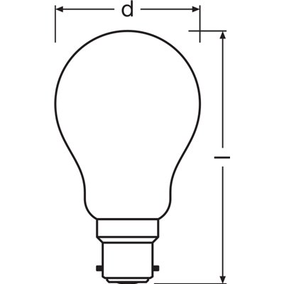 LED CLASSIC A DIM P 7W 827 Frosted B22d
