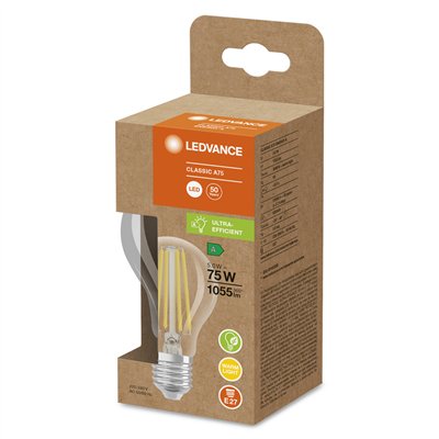 LED CLASSIC A ENERGY EFFICIENCY A S 5W 830 Clear E27