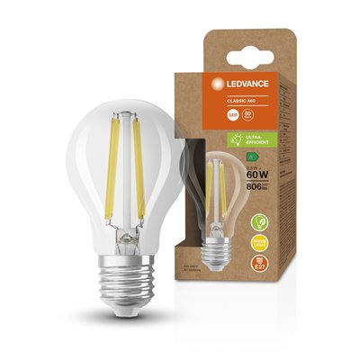 LED CLASSIC A ENERGY EFFICIENCY A S 3.8W 830 Clear E27