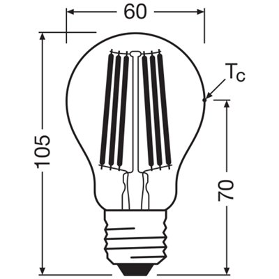 LED CLASSIC A ENERGY EFFICIENCY A S 7.2W 840 Clear E27