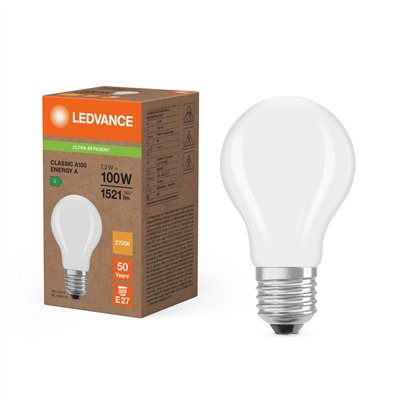LED CLASSIC A ENERGY EFFICIENCY A S 7.2W 827 Frosted E27