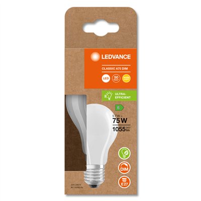 LED CLASSIC A ENERGY EFFICIENCY B DIM S 5.7W 827 Frosted E27