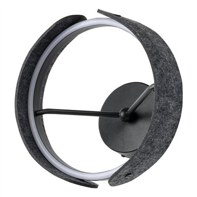 Decor Curve Felt Wall 20W 830 Dark Grey