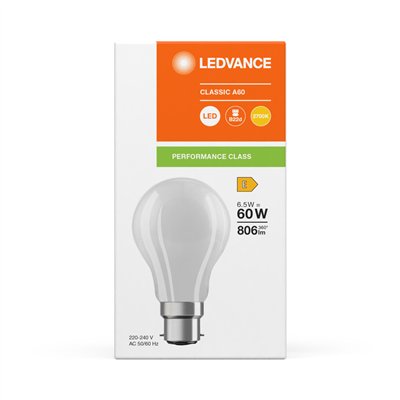 LED CLASSIC A P 6.5W 827 Frosted B22d