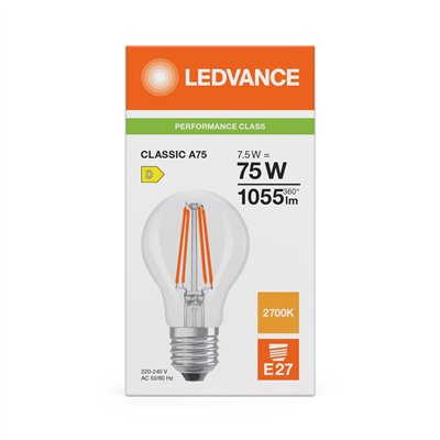 LED CLASSIC A P 7.5W 827 Clear E27