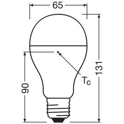 LED CLASSIC A P 19W 827 Frosted E27